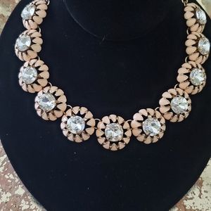 Gold tone  Rhinestone  necklace